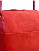 Кожаная дорожная сумка Grand Tour (M) Red-Burgundy