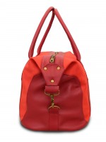 Кожаная дорожная сумка Grand Tour (M) Red-Burgundy