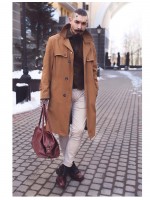 Сумка дорожная кожаная Grand Tour (M) brown 