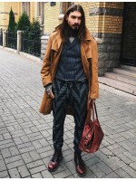 Сумка дорожная кожаная Grand Tour (M) brown 