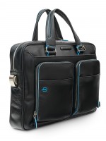 Сумка с отделением для ноутбука Piquadro Blue Square, черная
