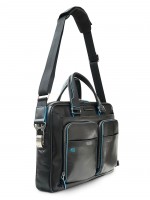 Сумка с отделением для ноутбука Piquadro Blue Square, черная